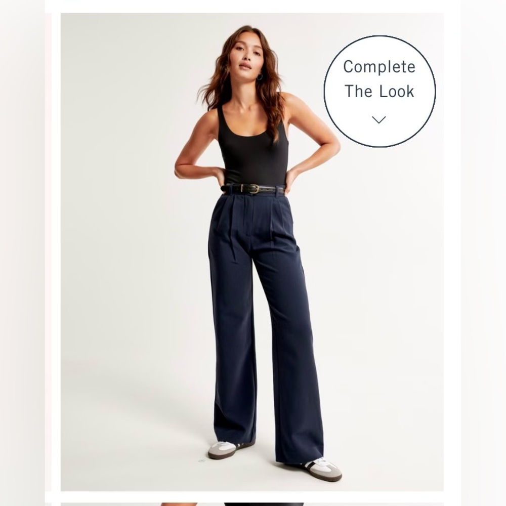 Abercrombie & Fitch Sloane Tailored Pant - Size 6/28 - Navy